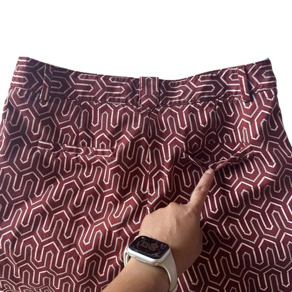 Anthropologie Cartonnier Charlie Trouser Ankle Pants Geometric Print Size 2 - Picture 7 of 9